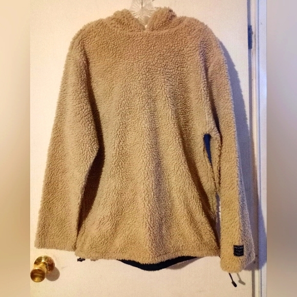 PACSUN Hoodie Fuzzy Gray‎ Sz. Medium - Picture 1 of 6